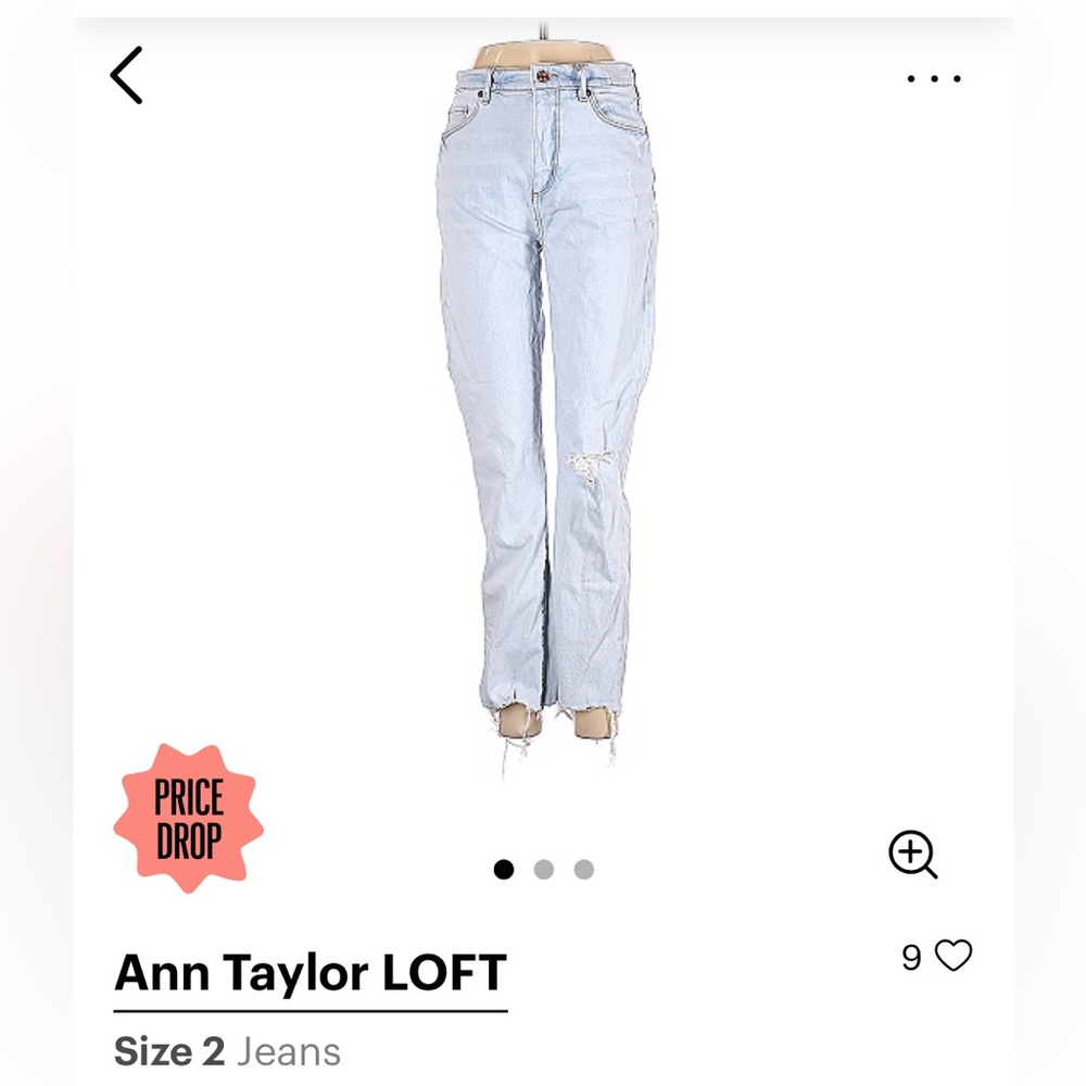 High-waisted, cropped distressed jeans